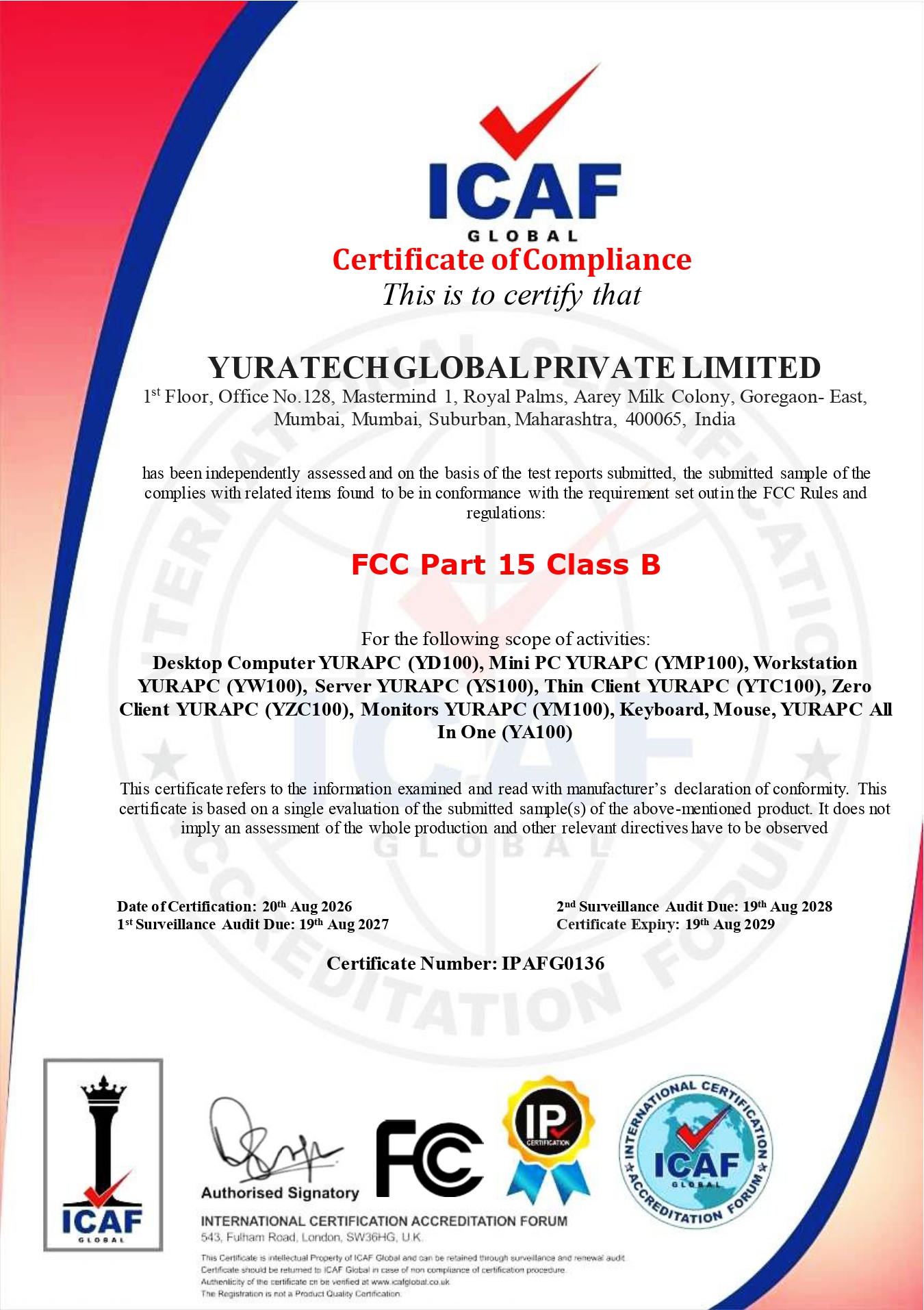 YURAPC certificate 3