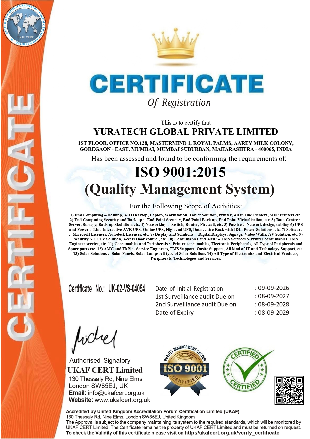 YURAPC certificate 4
