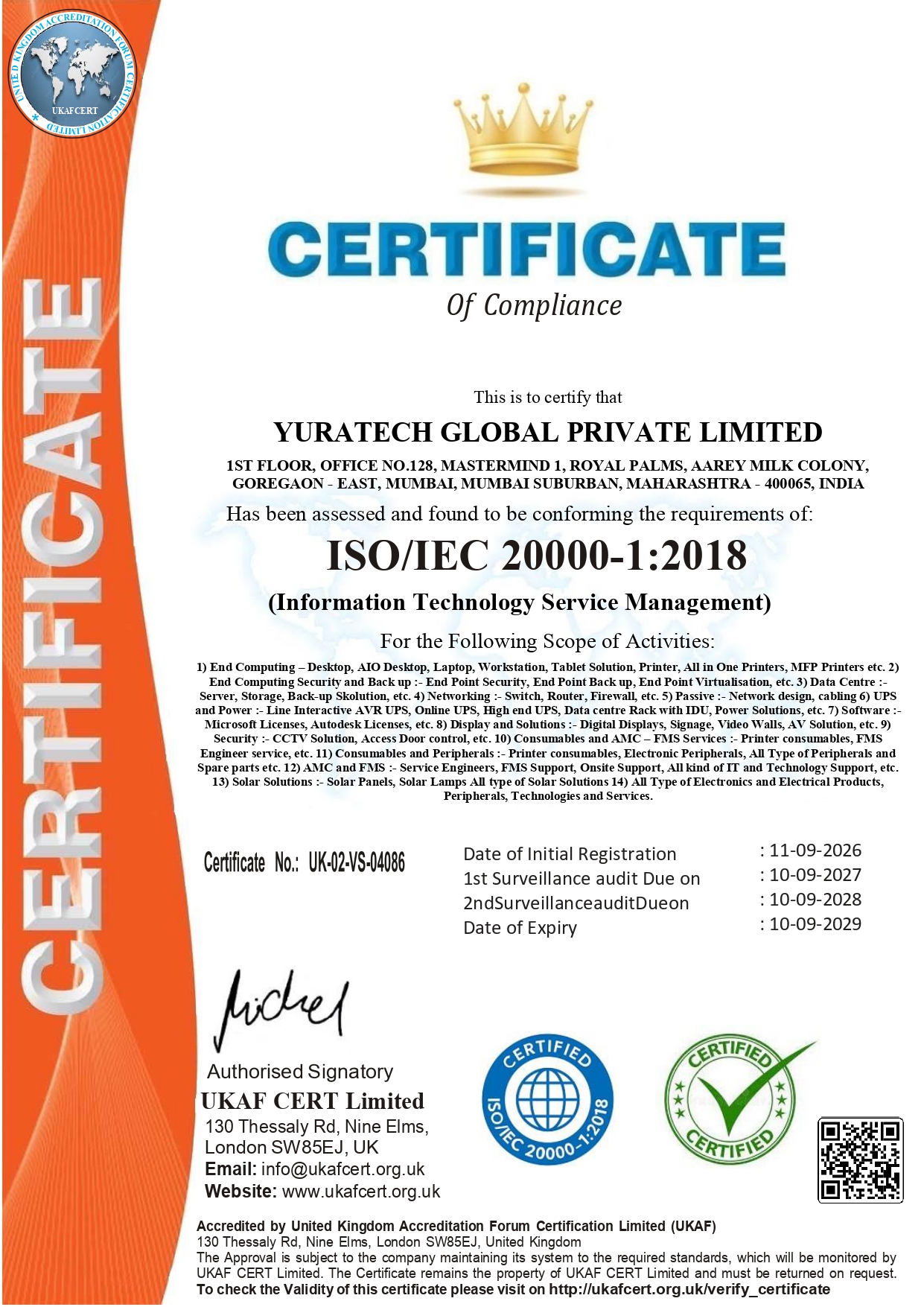 YURAPC certificate 8
