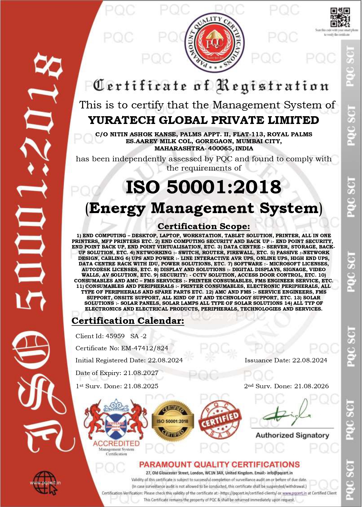 YURAPC certificate 1