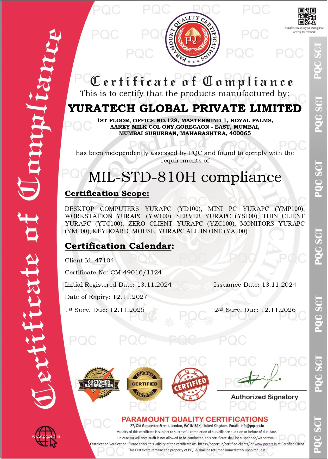 YURAPC certificate 9